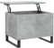 vidaXL Table Basse, Table d'Appoint avec Dessus Relevable, Bout de Canapé avec Pieds, Meuble de Rangement Salon, Moderne, Gris Béton Bois d'Ingénierie