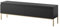 Selsey TV Schrank Board Sideboard Fernsehtisch Fernsehschrank Mit Schränken 150 cm Goldene Beine Schwarz Bemmi