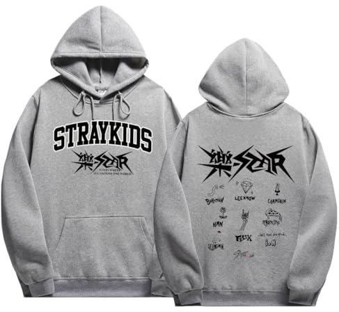 NCTCITY Herren Damen Kapuzenpullover Freizeit Langarm Hoodie Sweatshirt Stray Kids Neues Album Gedruckt Mantel Tops Just Feel The Rock BangChan Lee Know Changbin Han Felix Hyunjin Seungmin I.N