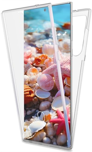 NALIA 360° Hülle für Samsung Galaxy S24 Ultra, 360 Grad, Durchsichtig | Kristallklare Rückseite, Rundumschutz, Display und Fingerabdruck
