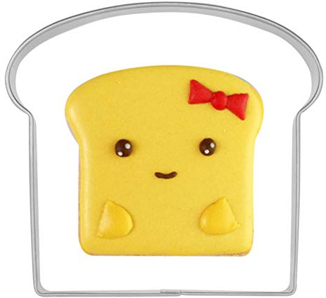 CIYODO 5 Stück Toastform Keksformen Keksform Obstschneider Backschneider Keksausstecher Plätzchenausstecher