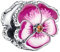 Lkwidi Donna Ciondolo-Rosa Pansy Flower Argento 925 Colgantes con Zirconia cubica per Charm Bracciale