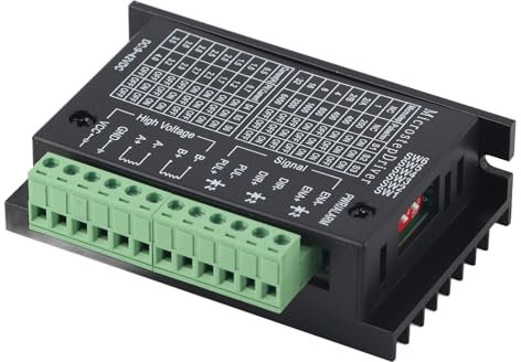 Tyenaza Stepper Motor Driver, 4A 9V-42V DC Aluminum High Speed Optical Isolation TB6600 NEMA 17/23/34