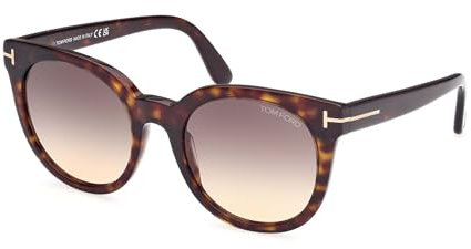 TOM FORD Unisex Moira Sunglasses, Dark Havana, 53/20/140