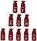 TOKIDNY Juego de 10 Fundas de Yute para Botellas de Vino Numeradas para Cata a Ciegas Resistentes Y Reutilizables