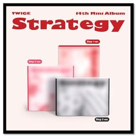 TWICE STRATEGY 14th Mini Album Step Version.2 CD+PhotoBook+5p PhotoCard+1ea Lyrics Letter+1ea Ornament+1p Folded Poster on Pack+Tracking Sealed TWC