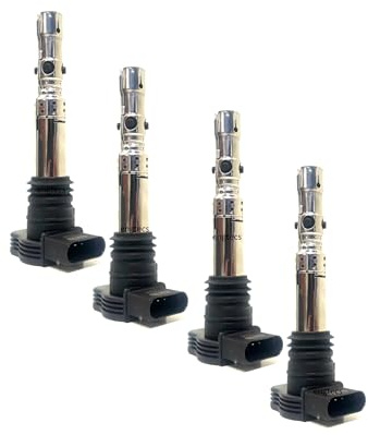 4x Zündspule Set FÜR 1.8T A3 A4 B5 B6 B7 A6 TT CORDOBA IBIZA TOLEDO OCTAVIA SUPERB BORA GOLF 4 NEW BEETLE PASSAT POLO GTI 06B905115.. 06A905115.. 06C905115..