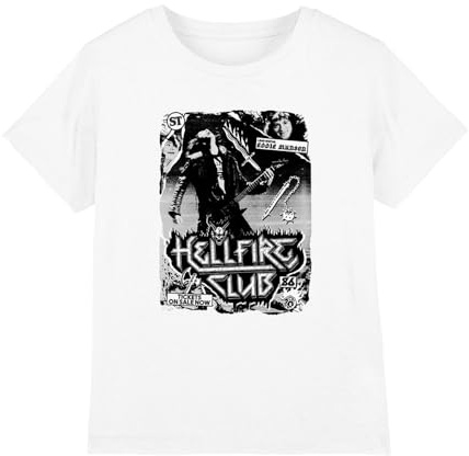 Stranger Things Boy's Stranger Things Hellfire Club Poster Boys T Shirt T-Shirt