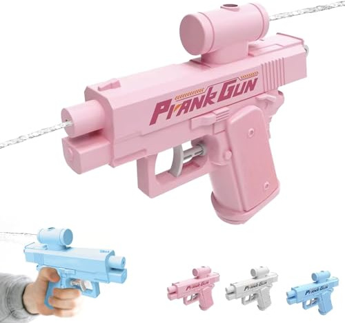 Prank Gun, Prank Water Gun, Streich-Wasserpistole, Zweiwege-Wasserpistole, Prank Squirt Gun, Zwei-Wege Kreativer Wassersprinkler, Lustige Wasserpistole für Erwachsene und Kinder (Rosa)