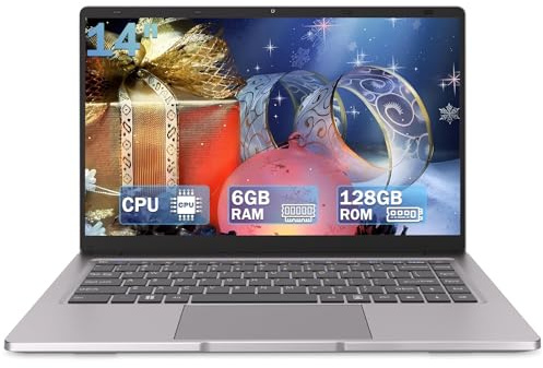 PINSTONE 14 PC Portable Celeron N4000, Ordinateur Portable 6 Go de RAM, SSD 128 Go, écran HD, Ordinateurs Portables Prendent en Charge Wi-FI 5 et Bluetooth 5.0, USB-3.0 * 2, Mini HDMI.