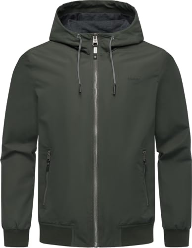 Ragwear leichte Herren Übergangsjacke kurze wasserdichte Funktionsjacke mit Kapuze Perci YOUMODO S-4XL