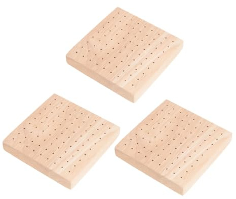 IMIKEYA 3 pièces Présentoir Sucettes Bois Support Multifonction pour Cake Pops Bonbons et Brochettes Portable et Solide pour Mariage Anniversaire et Shower