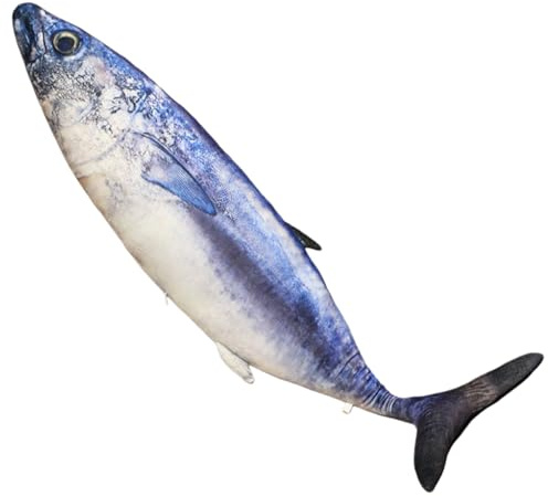 Xiyocadt Simulation Fish Plush Toy,Kissen Lustig, Fisch Geschenk für Mädchen Jungen und Familie (35CM,C)