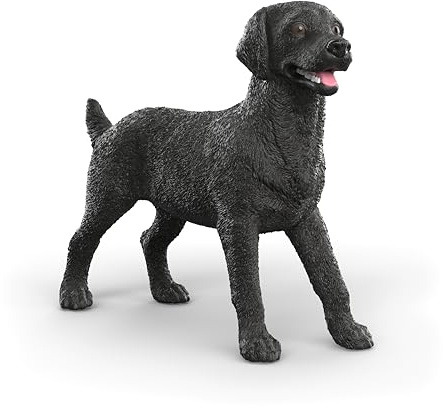 Schleich Farm World | Schwarze Labrador Hündin 14923 | 8 x 6 x 2 cm | Spielfigur ab 3 Jahren | schleich Bauernhof Spielfigur | detailgetreue Tierfigur | Geschenk für Jungen und Mädchen