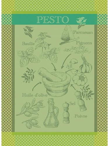 Garnier Thiebaut Geschirrtuch Pesto Verde 56x78 cm Baumwolle