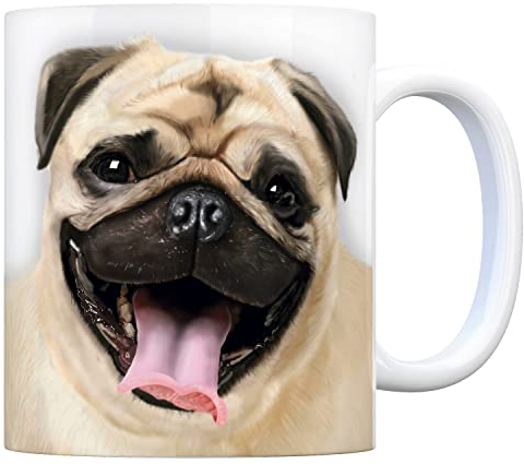trendaffe Kaffeebecher mit Mops Motiv
