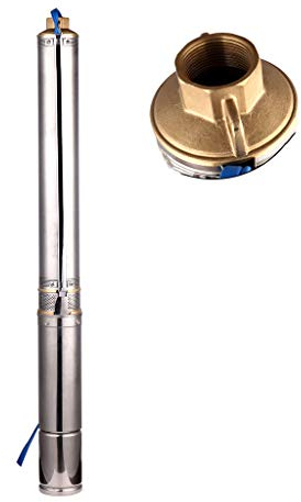 SHYLIYU Pompe De Puits Profond à eau 0,55kW/0.75HP relevage Arrosage Submersible pompe Max Head 89m Industrielle et de Domestique Agriculture Puisard Piscine l'utilisation 3300 l/h