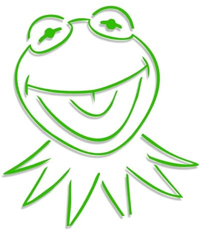 Decus Kermit The Frog XL 2091 (grün) // Sticker OEM JDM Style Aufkleber
