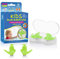 Hearprotek Bouchons d'oreille de Natation, 2 Paires de Bouchons imperméables en Silicone réutilisables pour Piscine-Mer-Bain-Natation & Sports Aquatiques Taille Enfant (Vert)
