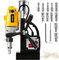 VEVOR Taladro Magnético, 1100 W Taladro de Núcleo Magnético con 11 PCS Brocas, 40 mm Taladro Magnético de Columna, 12000 N Taladro Electromagnético, Sistema de Perforación Electromagnética