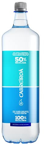 CABREIROA Agua Mineral Natural, Botella 1 L, Pack 15 Bot, 15x100cl.