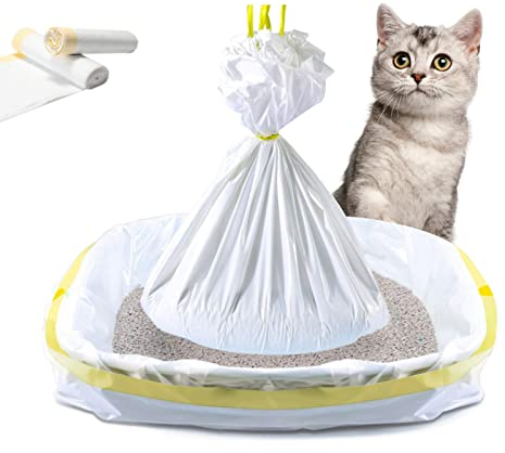 Katzentoilette Liner Katzenklo Beutel Katzenstreu Liner Kitty Wurf Pfanne Taschen Haustier Reinigung Zubehör (M)
