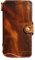 Yogurt Case for iPhone 13, Genuine Leather Wallet Handmade Cover for iPhone 13, 6.1-inch Dark Brown