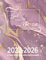 5 Year Christian Monthly Planner 2022-2026:God Is Within Her She Will Not Fall - Psalm 46:5: 60 Calendar Organizer with Bible verse, holiday, ... Violet marble watercolor gold glitter stains