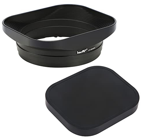Haoge LH-S245G Gegenlichtblende aus Metall mit Bajonettsockel für Sony FE 50 mm F2.5 G, FE 40 mm F2.5 G, FE 24 mm F2.8 G Gegenlichtblende mit Kappe auf Sony a7C a7R4 a7m4