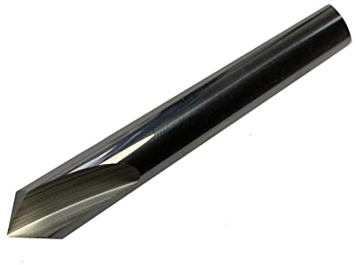 CNC QUALITÄT VHM Entgrater Schaftfräser Ø 1 bis Ø 12 mm - Hartmetall Fasenfräser 90° HRC55 (Ø 6 mm)