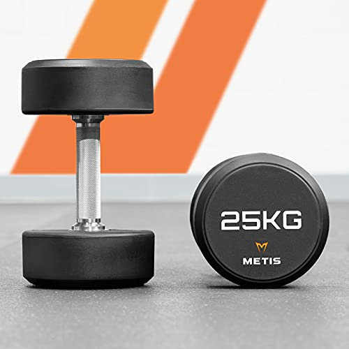 METIS Profi Urethan Kurzhanteln | 2,5 kg - 50 kg | Krafttraining (Halbes Set 27,5 kg - 50 kg))…