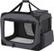 Feandrea Hundebox faltbar, Transportbox Hund, XL, Hundetasche, Oxford-Gewebe, Netzstoff, atmungsaktiv tragbar transportabel, Metallrahmen, mit Griffen, Taschen, 81 x 58 x 58 cm, grau PDC008G01
