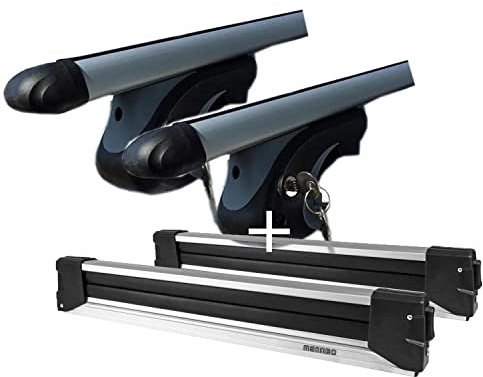 YELO Lot de 6 Paires de Ski + Barres de Toit VDP L120 Compatible avec Cupra Ateca (5 Portes) à partir de 2018