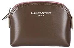 LANCASTER Portefeuille Compagnon Dos à Dos - Smooth Marron - Rose Antic - Nude