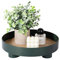 Decorative Tray Coffee Table Tray Round Trays for Home Decor Bathroom Counter Tray Perfume Organizer for Dining Table, Dresser, Kitchen, 12 Inch, Green
