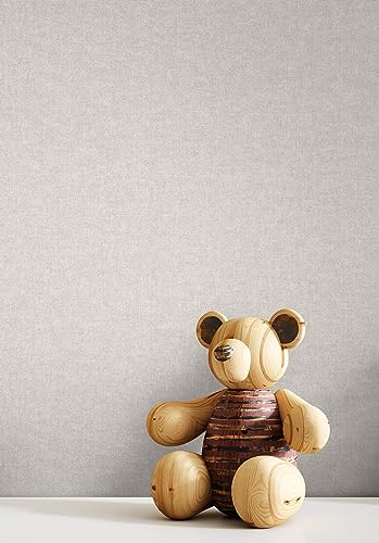 NEWROOM Tapete Grau Vliestapete Unifarbe - Universal Modern Struktur Leinen Optik Einfarbig Uni Leinenstruktur Stoffstruktur inkl. Tapezier-Ratgeber