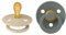 BIBS Colour Symmetrical Schnuller 2er Pack, BPA-frei Dummy-Schnuller, Symmetrischer Nippel. Naturkautschuk/Latex, Hergestellt in Dänemark, Größe 1 (0-6 Monate), Vanilla/Pine