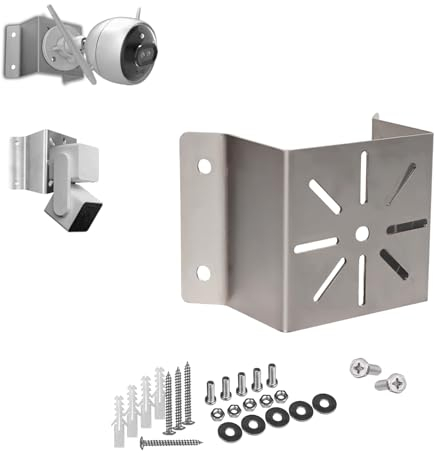 WiTi Mini Corner Wall Mount für WiFi IP-Kamera, Edelstahl-Halterungsecke für Sicherheitskameras, kompatibel mit Wyze Ring Kameras Bullet und Dome