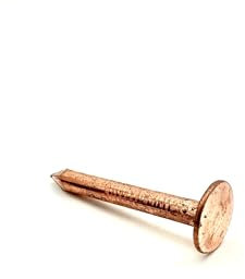 10 PCS Copper Clout Nails Roofing Slate Felt Nail, Tree Stump Killers, 30mm, 38mm, 50mm (38mm x 3.35mm)