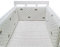JIcloun Babybett Umrandungen Baby Bettumrandung Baby Nestchen Bettumrandung Bettschlange Baumwolle 30x200 cm Babybettschutzumrandung für Kinderbetten Kantenschutz,A3