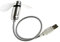 HEMOTON Lot De 2 Mini Ventilateurs Lumineux Portables Pour Bureau Maison Dortoir Bureau Bibliothèque Voyage