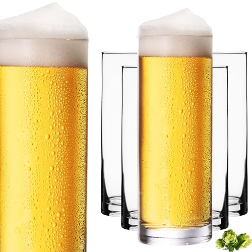 IMPERIAL Kölschgläser aus Glas Set 6-Teilig 500ml (max. 630ml) Kölschstangen 0,5L Bierstangen Bierglas Spülmaschinenfest
