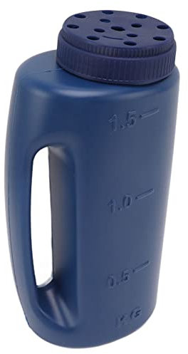 Épandeur D'engrais Portatif Polyvalent et épandeur de Graines de Gazon pour un épandage et un Semis Précis (Bleu)