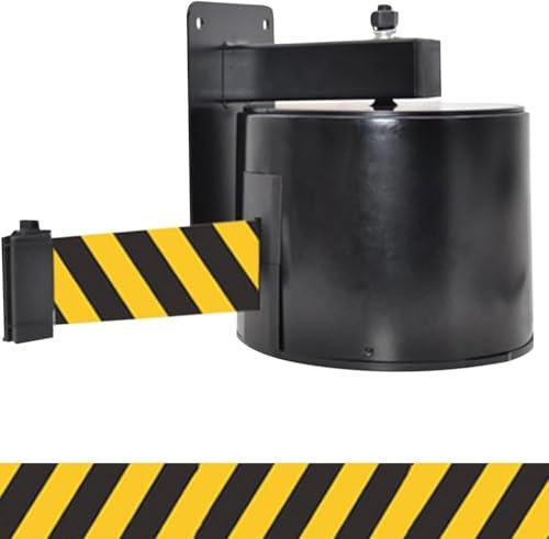 20 M/65 Ft Einziehbare Bandsperre – Band Zur Kontrolle Der Menschenmenge Mit Sicherem Bremssystem Und Verriegelungsknopf, Für Die Kontrolle Der Menschenmenge In Hotels Auf Parkspielplätzen(Color:A)