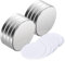 Aenienoe Magnete Stark Groß Neodym Magnet Selbstklebend Extra Stark 30x3mm Magnet Rund Klebemagnete Kleben für Magnettafel Whiteboard Kühlschrank Haushalt BüRo Craft Magneten 8 Stück