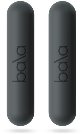 Bala Hantelset für Damen & Herren, 0,9 kg Hanteln (Anthrazit) – Set mit 2 Stangen für Gehen, Krafttraining, HIIT, Boxen & Aerobic – Handgewichte für das Training zu Hause