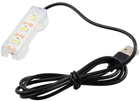 Luz LED USB de segunda generación para acuario mediano y pequeño, 5 V, bajo voltaje, tipo dividido, iluminación de tanque de un solo color, para decoración de pecera, ahorro de energía, impermeable