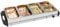 HOMCOM Electric Food Warmer 5 Tray, 9.2L Portable Buffet Server and Warming Tray with Lids, Adjustable Temperature Control and Cool Touch Handles, 450W, 3 x 2.4L and 2 x 1L, Silver Tone