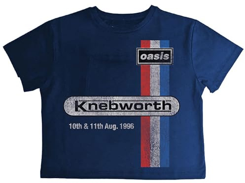 Rock Off officially licensed products Oasis Knebworth 96 Crop Top