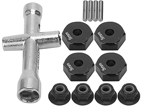 12mm RC Hex Adapter Set für 1/10 Auto, 1 Stück, Schwarz